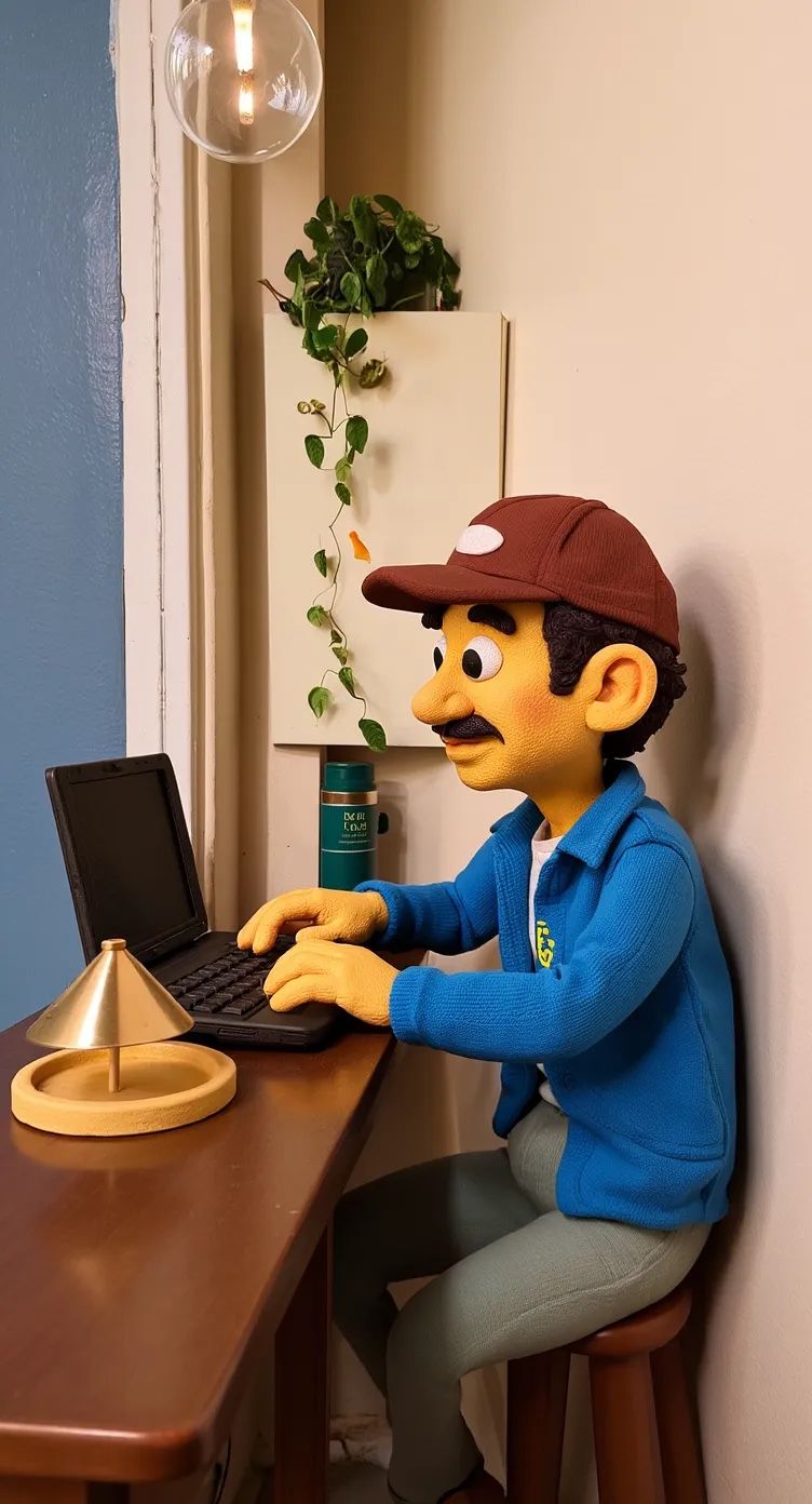 Claymation style using Flux Kontext